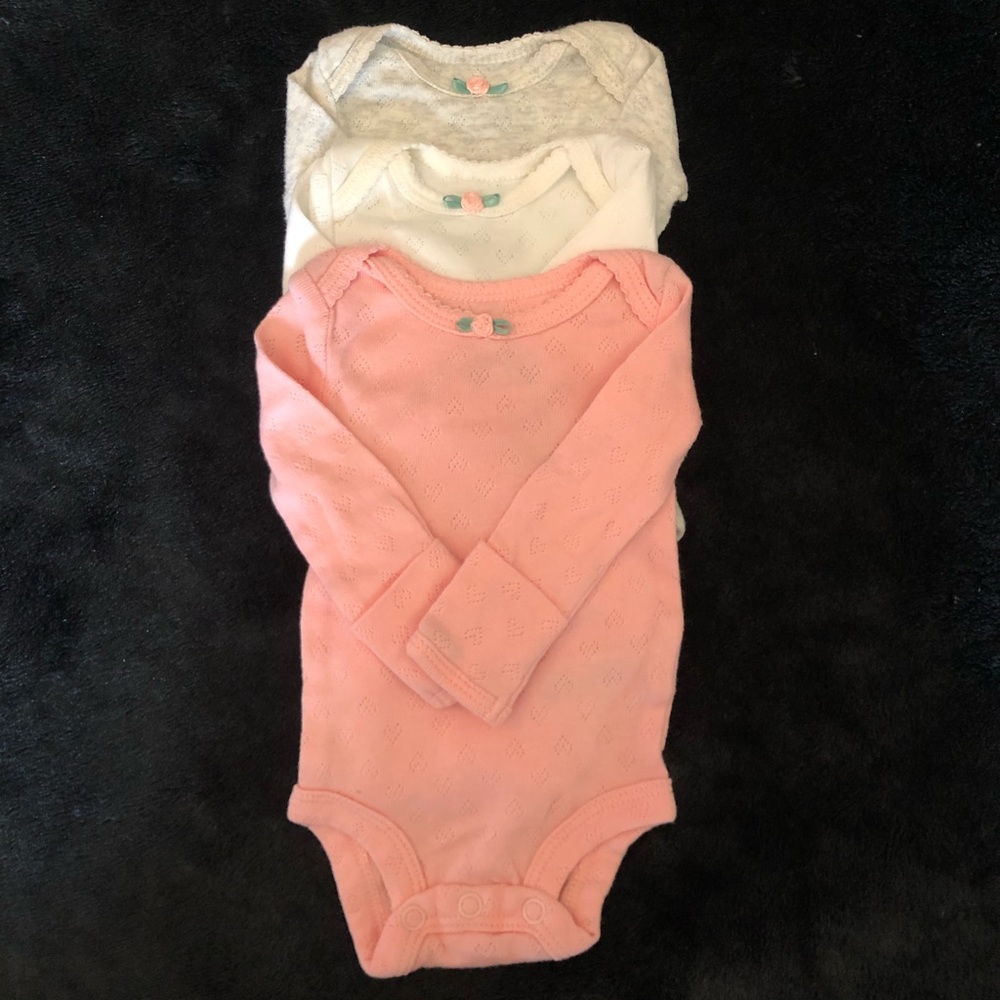 3-Piece Long-Sleeve Onesies